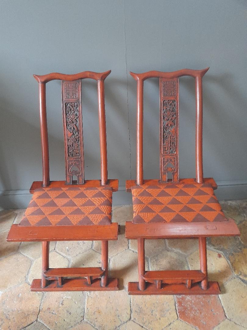 Pair Of Chinese Folding Chairs