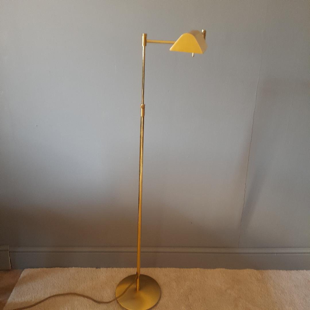 Articulated Reading Lamp In Gold-plated Brass-photo-2