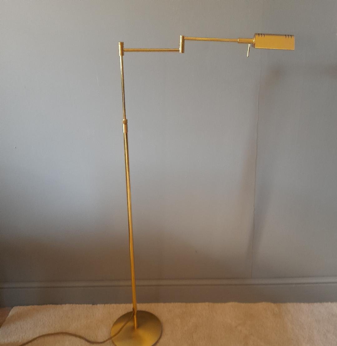 Articulated Reading Lamp In Gold-plated Brass