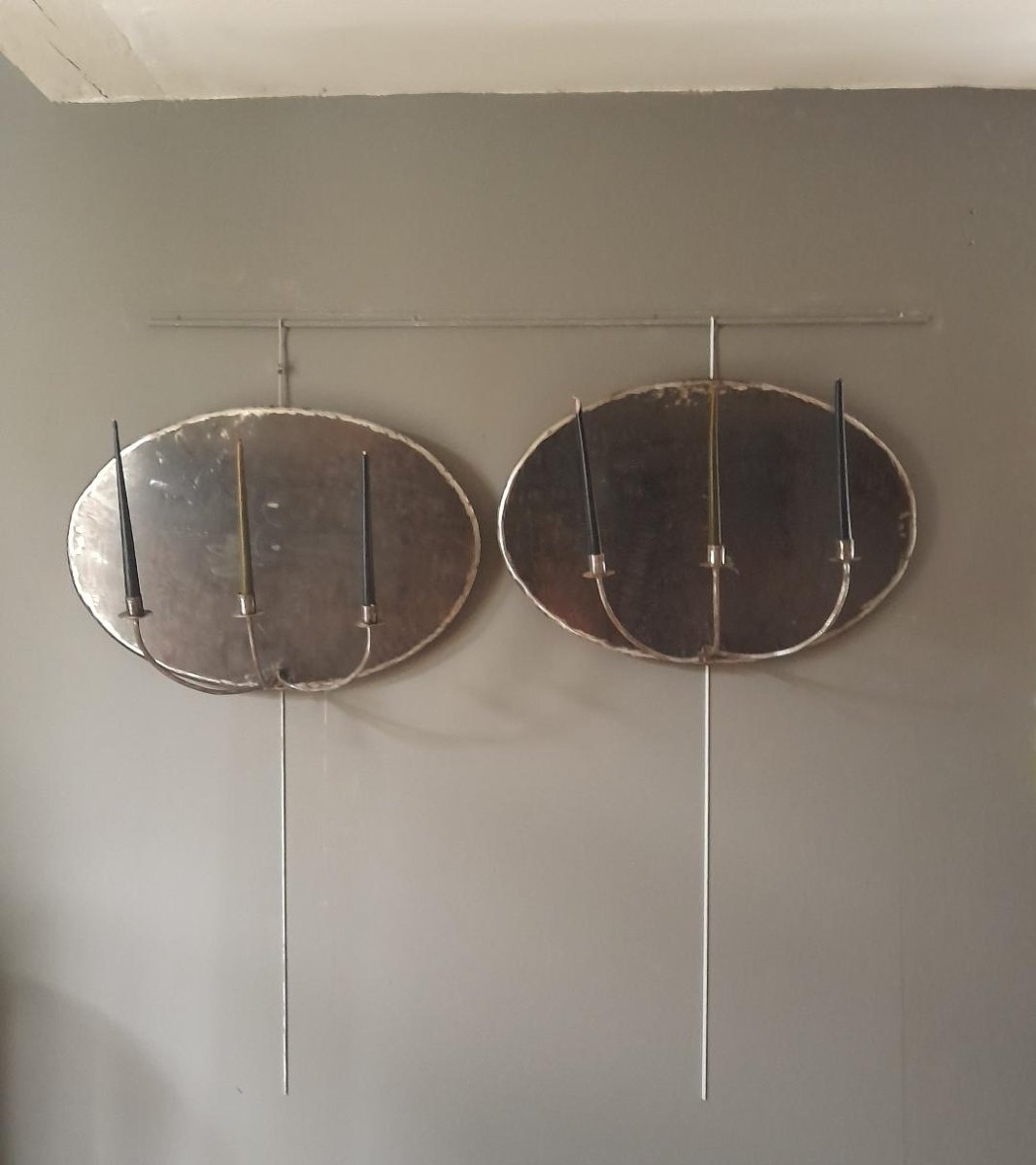 Pair Of Large Light Fixtures