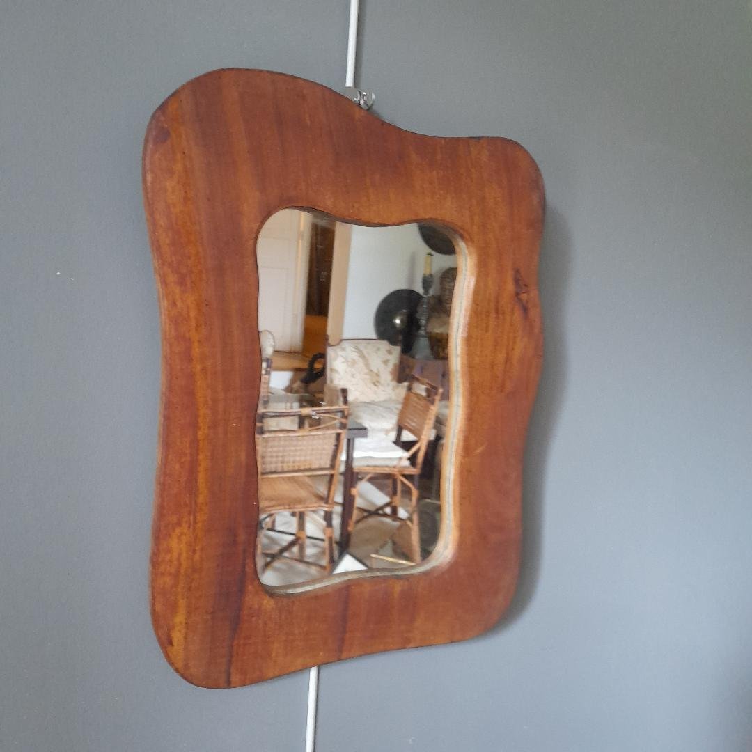 Miroir de forme libre en bois-photo-3