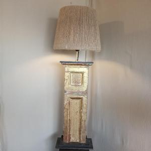 lampe en bois doré XVIII