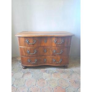 Commode en noyer XIX è