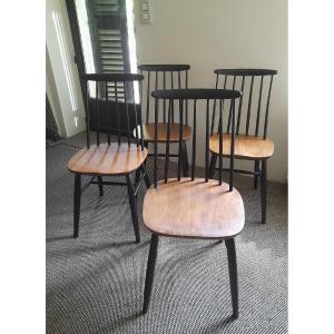 Quatre chaises par llmari TAPIOVAARA ( 1914-1999-