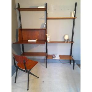 Bibliothèque années 60 par Louis VanTEEFELEN