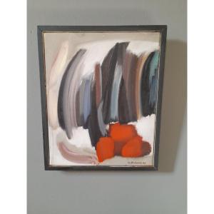 Abstract Painting Signed James Pichette