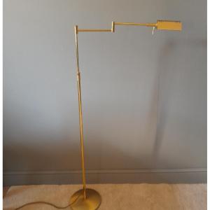 Articulated Reading Lamp In Gold-plated Brass