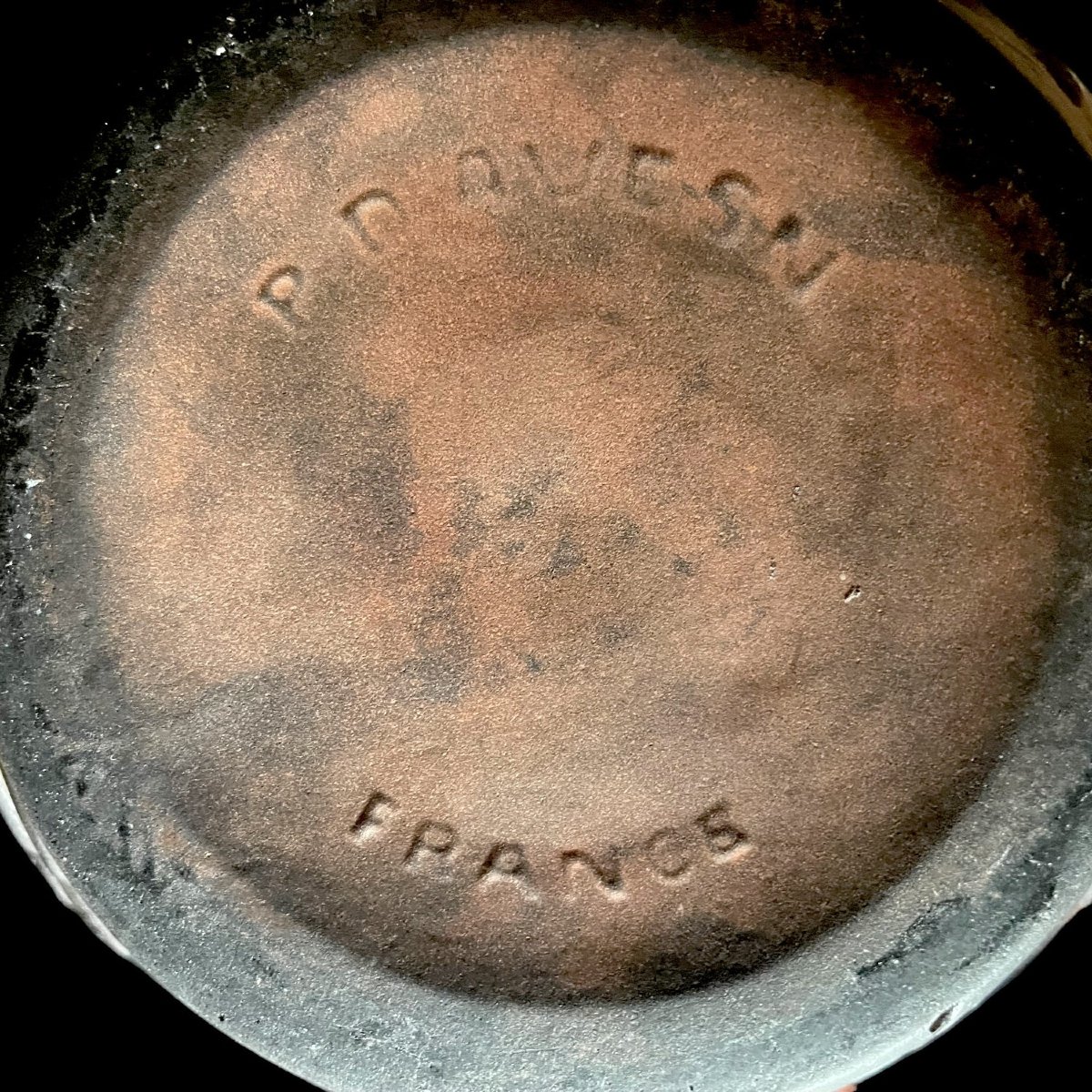 Rare Vase Noir Pierre d'Avesn-photo-2