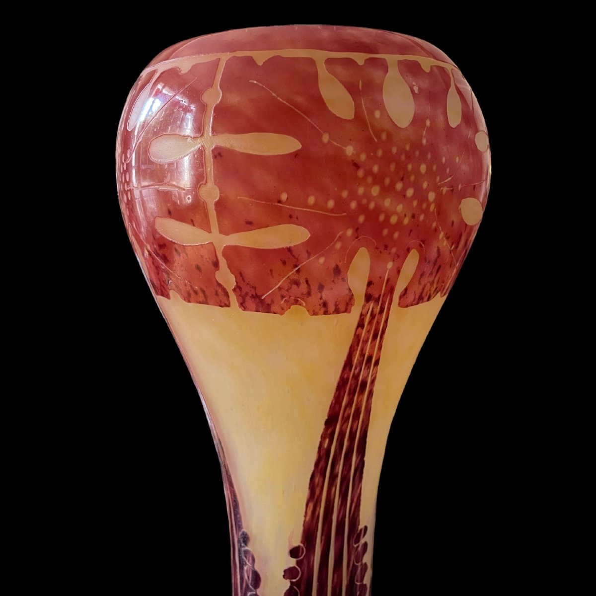 Vase Amarantes Le Verre Français-photo-2