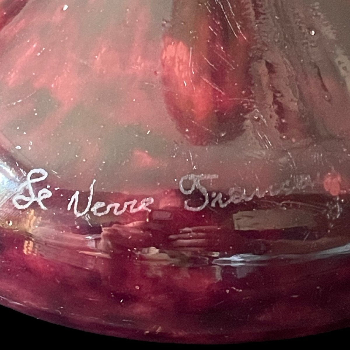 Vase Amarantes Le Verre Français-photo-3