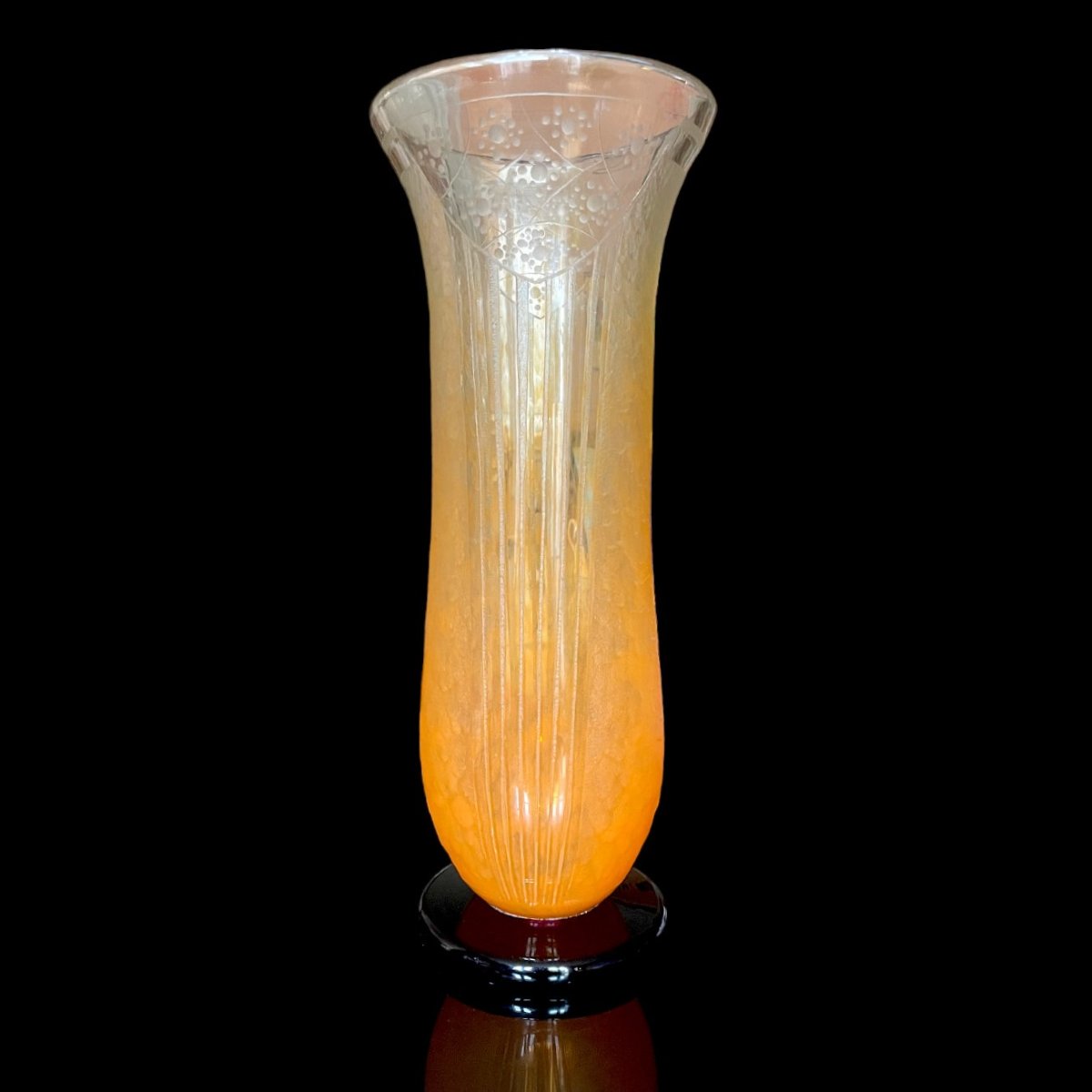 Grand Vase "Fleurettes" Schneider-photo-3