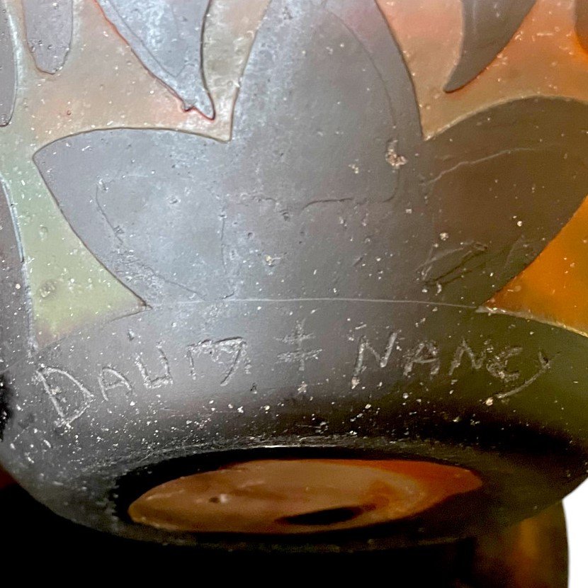Rare Africanist-themed Bowl By Daum Nancy-photo-2