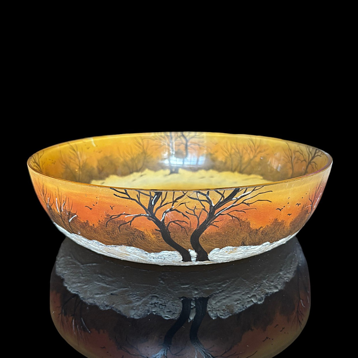 Grande coupe Legras paysage d'hiver