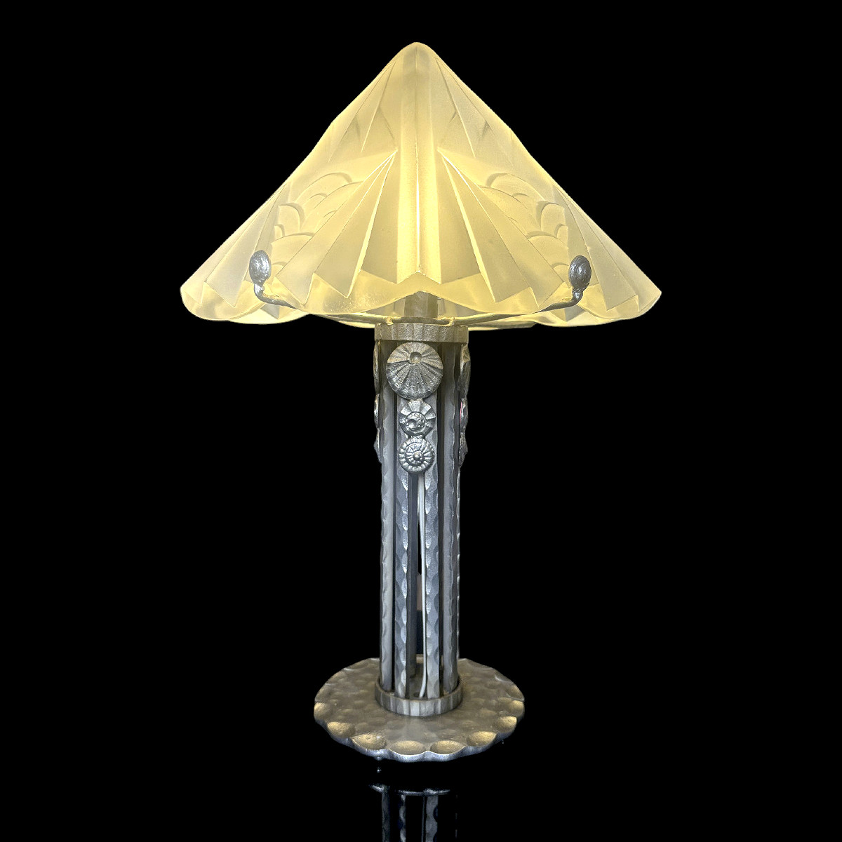 Grande lampe Art Déco Fag