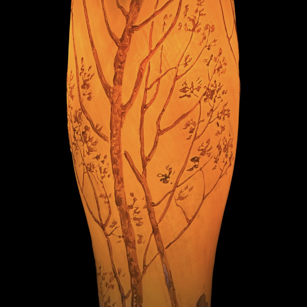 Large Art Nouveau Legras Lamp-photo-1