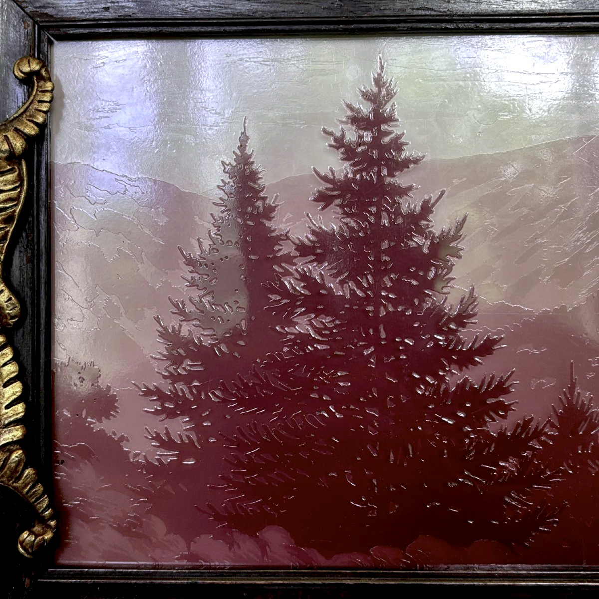 Plateau en verre de Jacques Gruber-photo-2