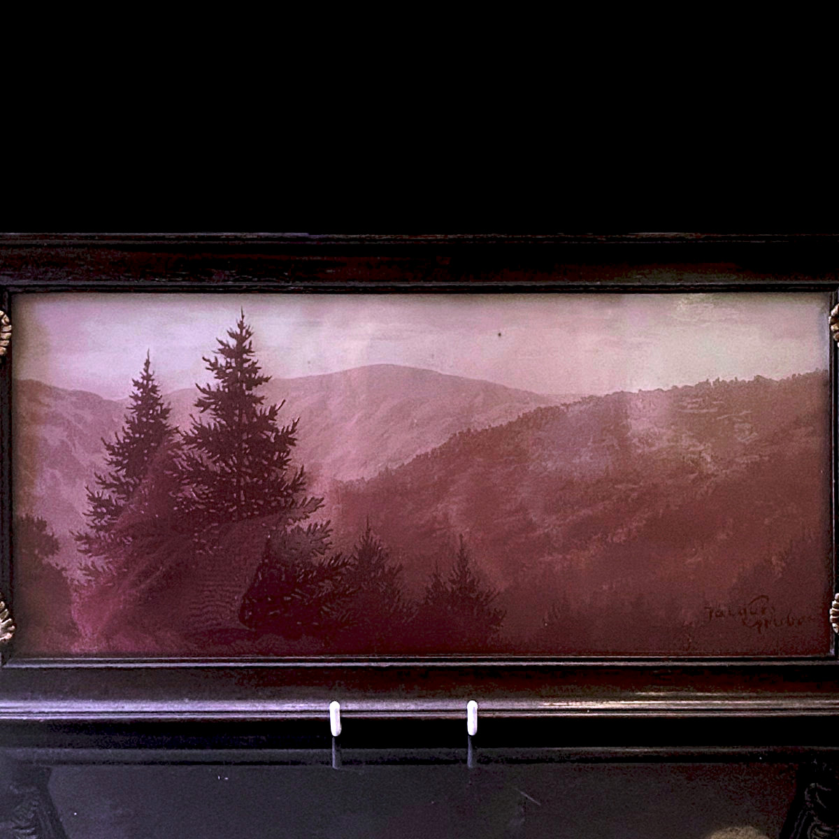 Plateau en verre de Jacques Gruber
