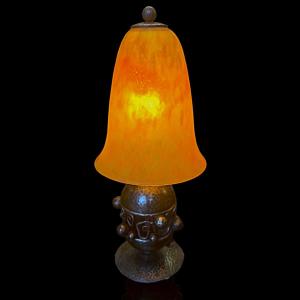 Art Deco Table Lamp By Daum And Edgar Brandt