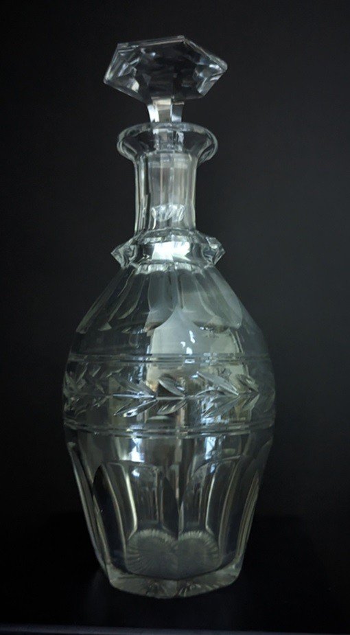 Paire De Carafe Modèle Jonzac De Baccarat.-photo-4