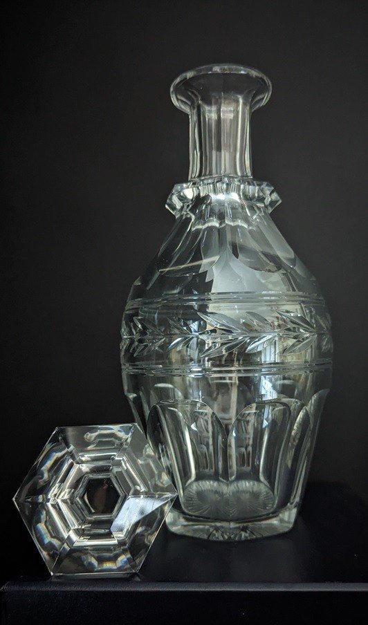 Paire De Carafe Modèle Jonzac De Baccarat.-photo-2