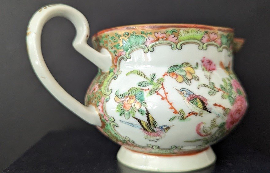 19th Canton Porcelain Creamer-photo-3