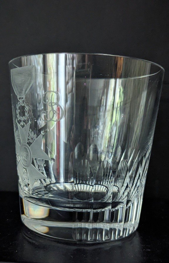 Gobelet En Cristal De Baccarat Gravure Légion d'Honneur.-photo-4