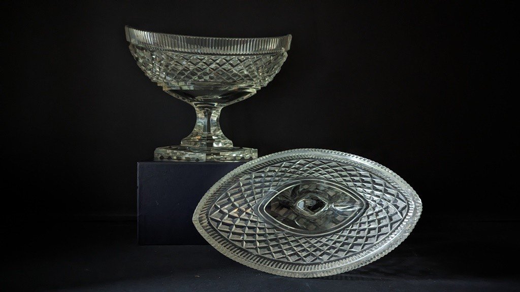 Pair Of Creusot Crystal Shuttles From The Early 19th Century.-photo-2