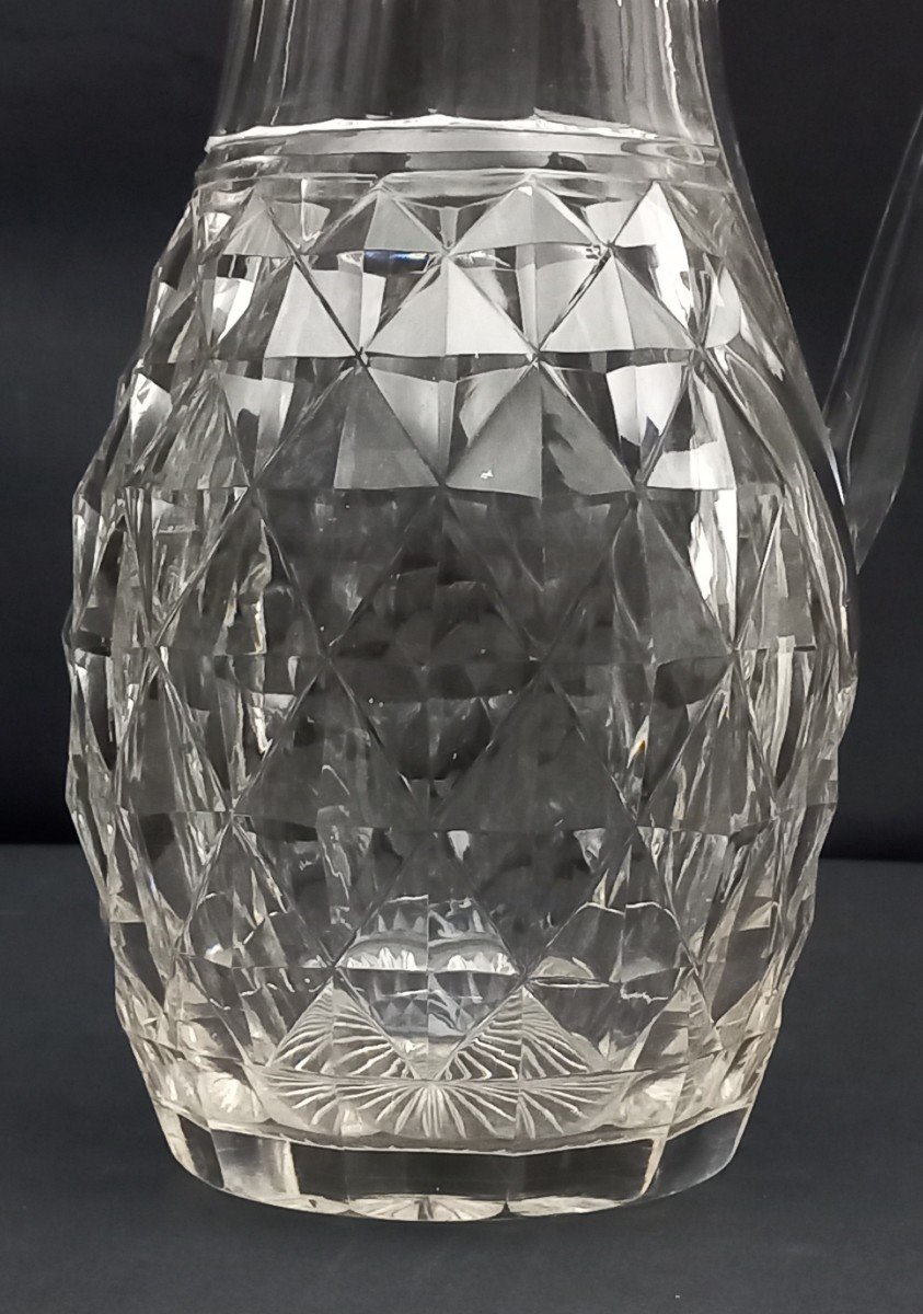 Aiguière En Cristal Du Creusot _ Vers 1830-photo-1