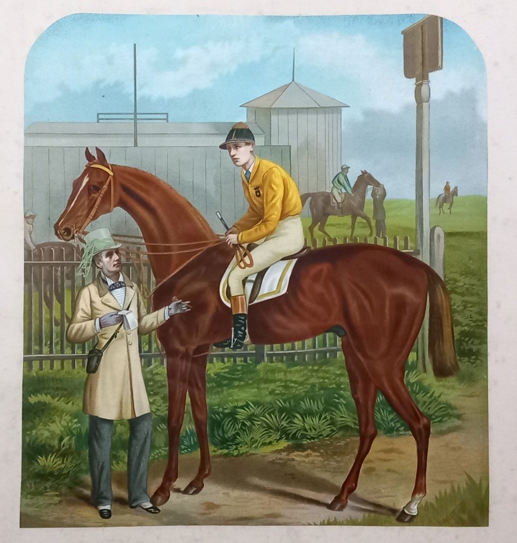 Pair Of English Engravings_racing Horses_19th Century-photo-3