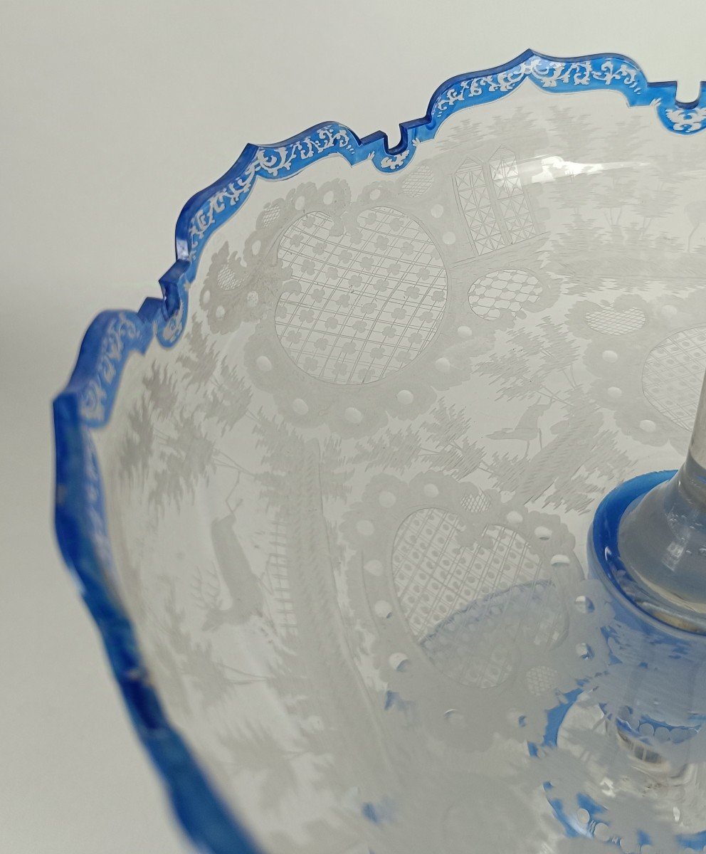 Bohemian Glass Centerpiece _ 19th Century-photo-3