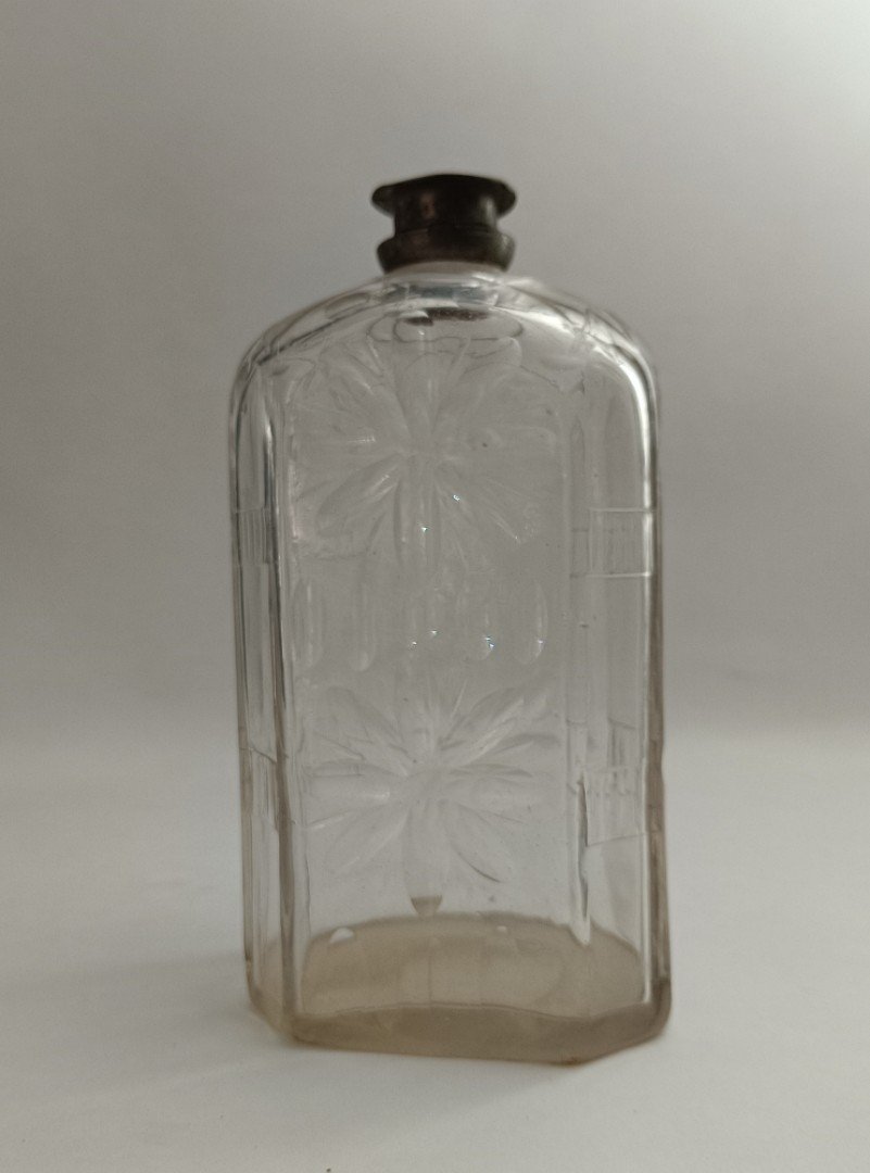 Flacon En Cristal De Bohème _ XVIIIème