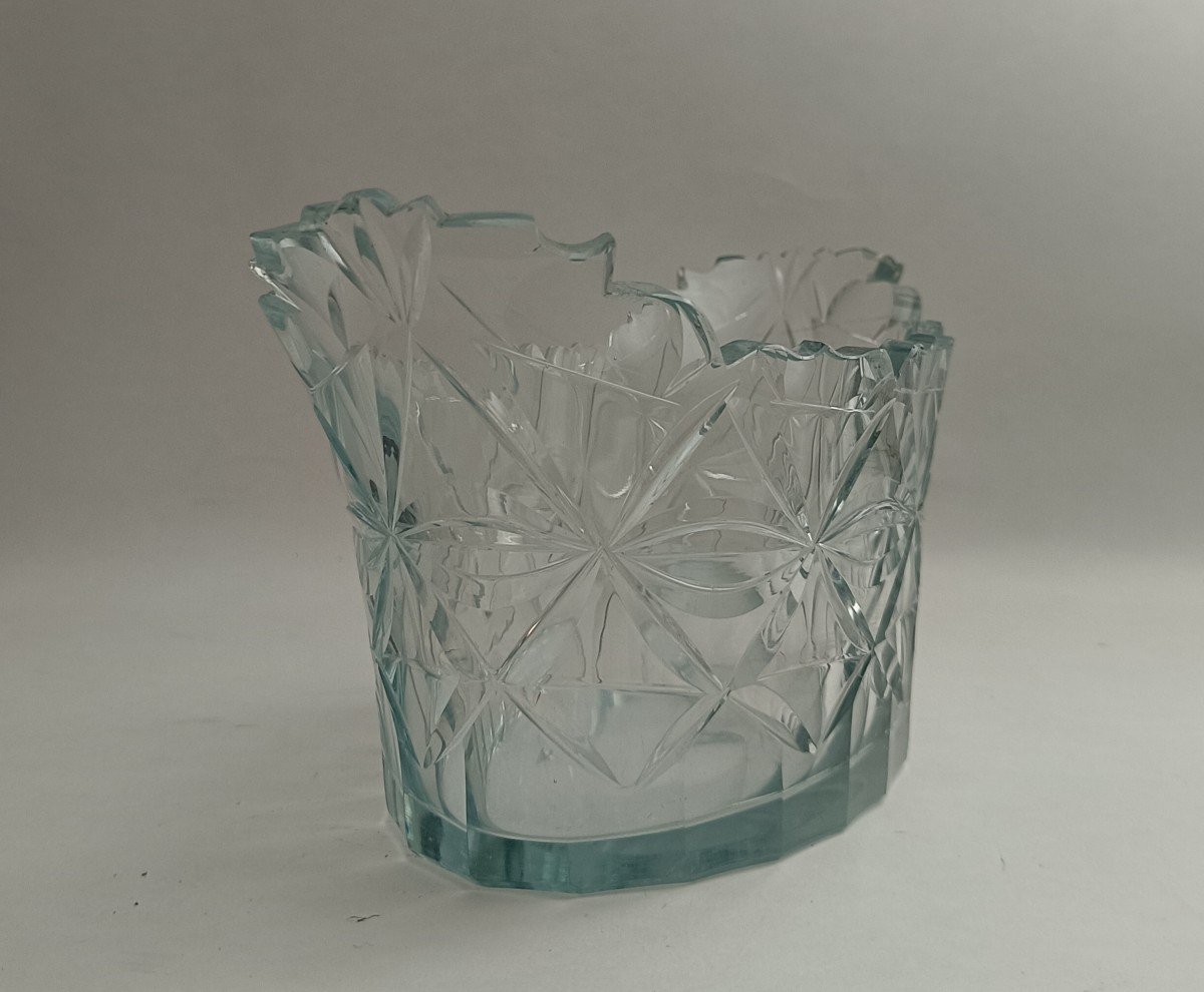 Cut Crystal Basket _ Early 19th Century-photo-3