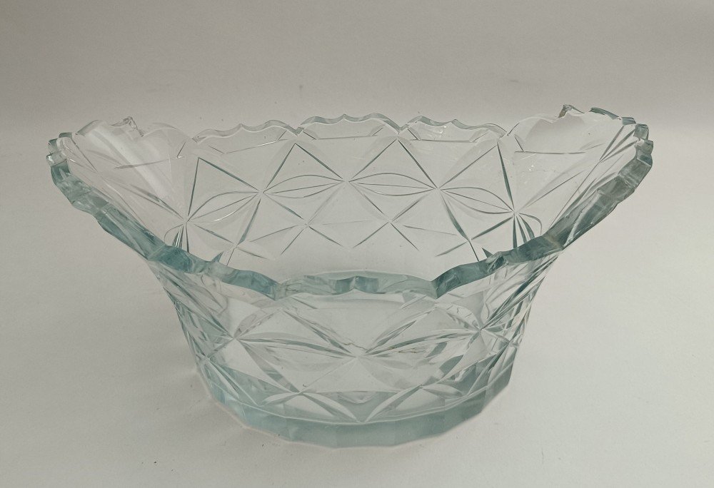 Cut Crystal Basket _ Early 19th Century-photo-4
