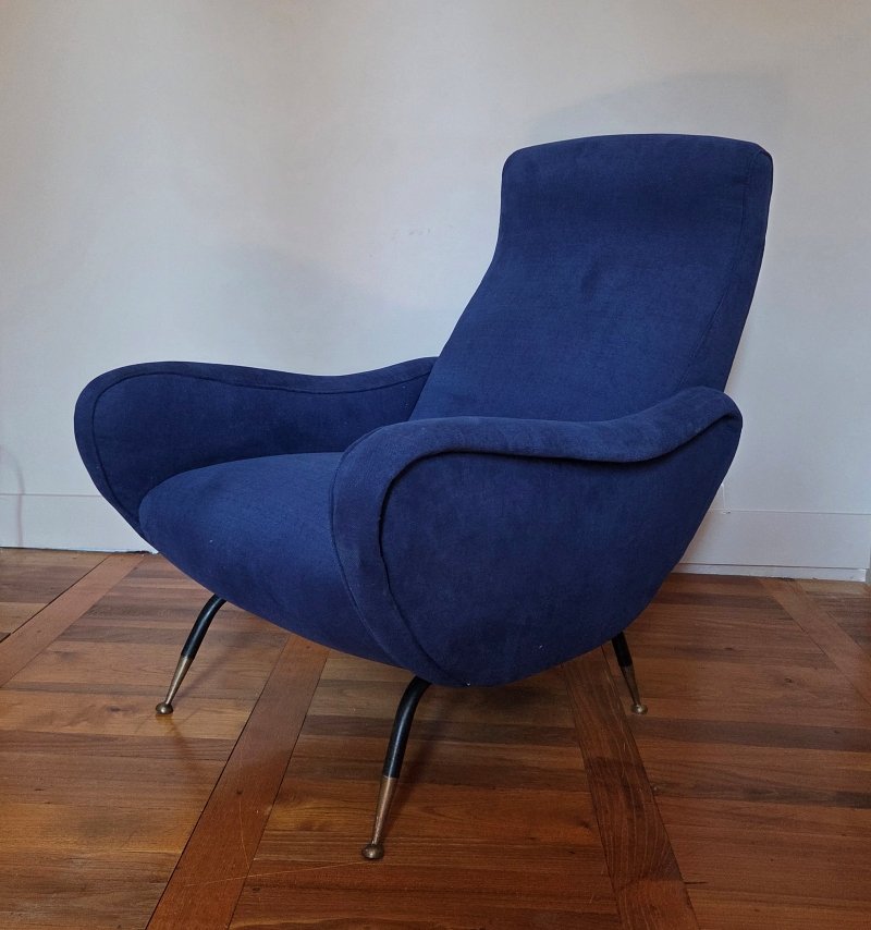 Italian Armchair From The 60s, In Zanuso Style-photo-2