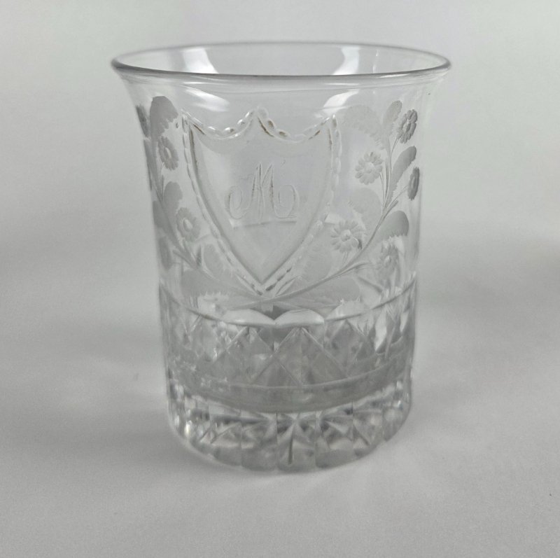 Gobelets de circonstance en cristal _ XIXème -photo-2