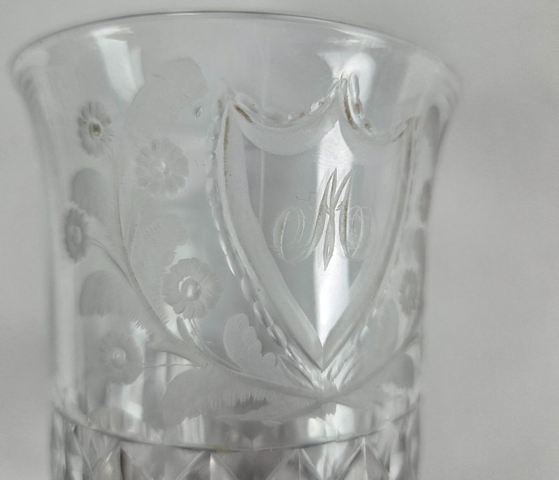 Gobelets de circonstance en cristal _ XIXème -photo-4