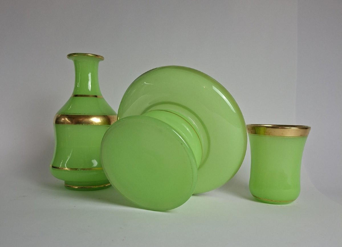 Opaline Glass Night Service - 19th Century-photo-4