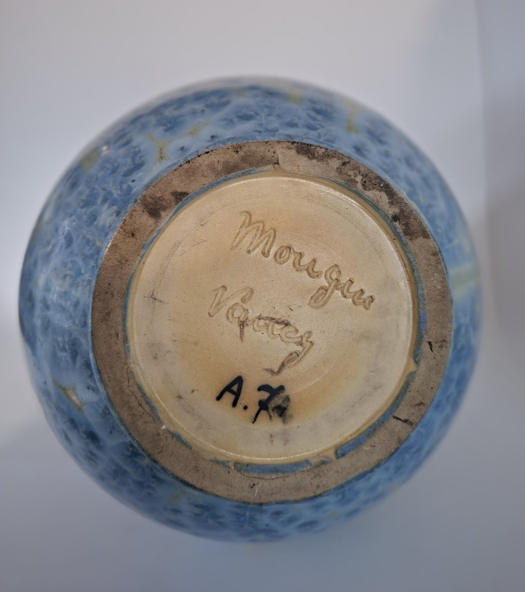 Ceramic Vase Signed Mougin Nancy - Art Deco-photo-3