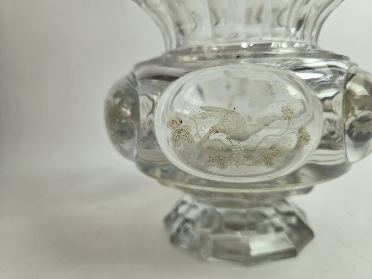 Carafe In Cut And Engraved Crystal_xixth Century-photo-2