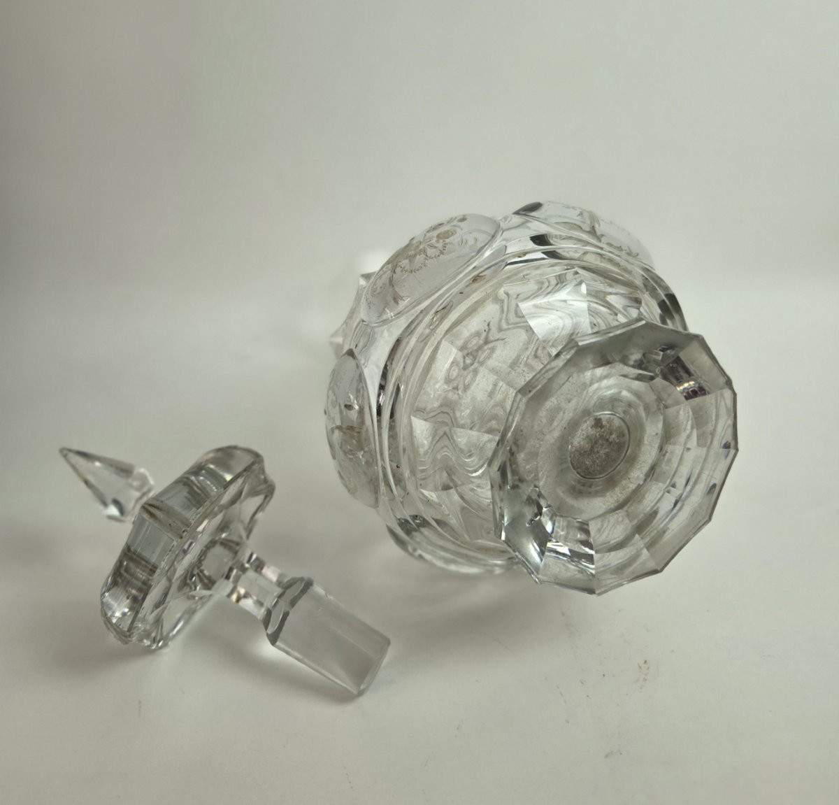Carafe In Cut And Engraved Crystal_xixth Century-photo-4