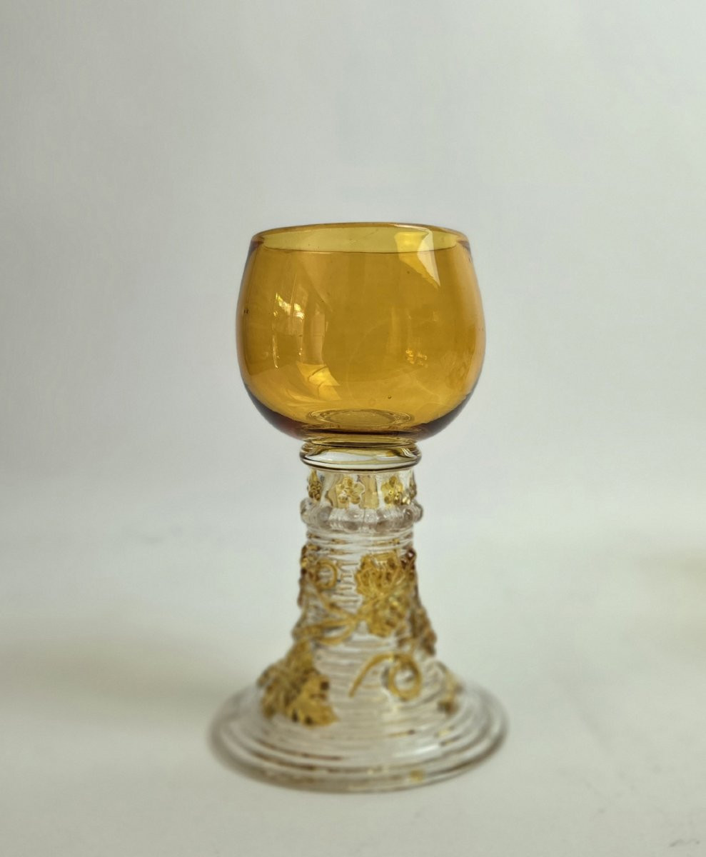 Verre Roemer à décor de vigne_Art nouveau-photo-2