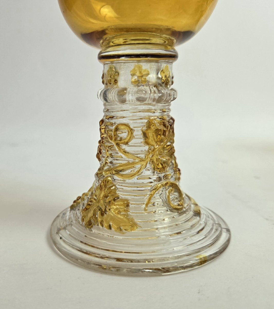 Verre Roemer à décor de vigne_Art nouveau-photo-3