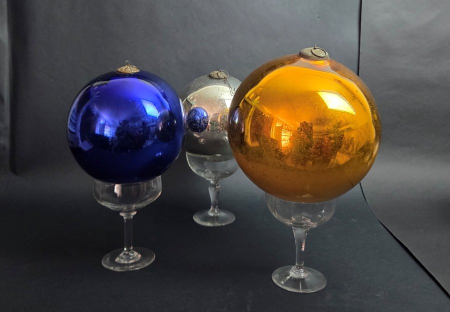 Boules De Pardon En Verre Eglomisé_XIXeme-photo-2