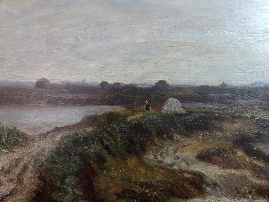 Painting: Guérande Salt Marshes, 19th Century-photo-2