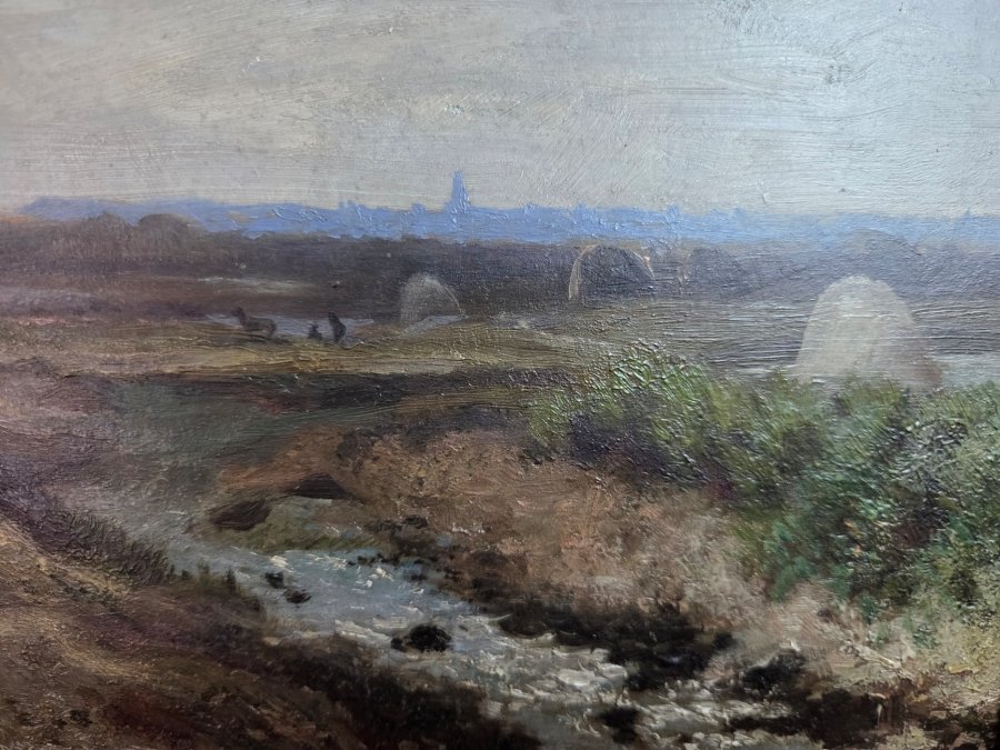 Painting: Guérande Salt Marshes, 19th Century-photo-3