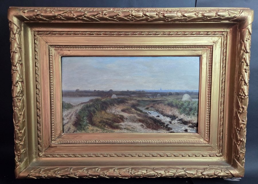 Painting: Guérande Salt Marshes, 19th Century