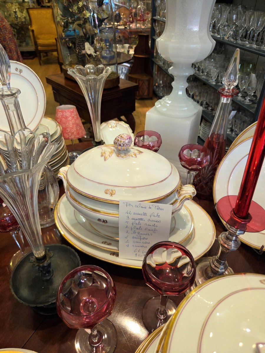 Paris Porcelain Tableware Set_19th Century-photo-2