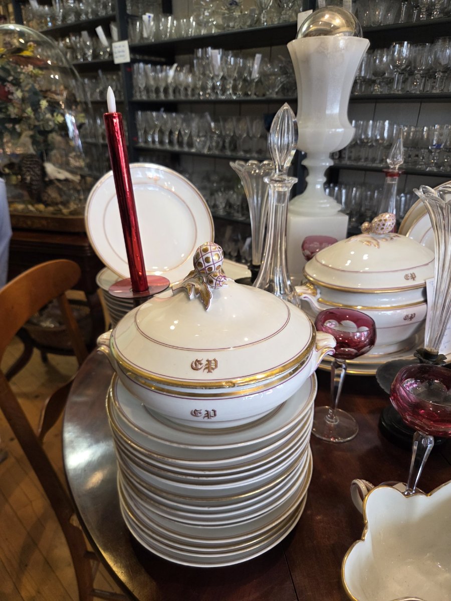 Paris Porcelain Tableware Set_19th Century-photo-4
