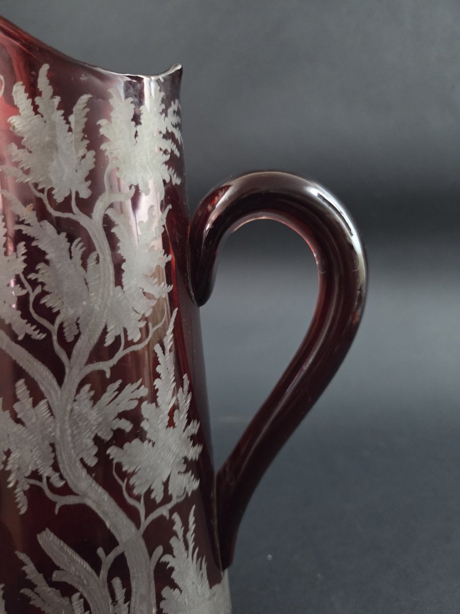 Bohhemian Crystal Pitcher _ 19th Century-photo-1