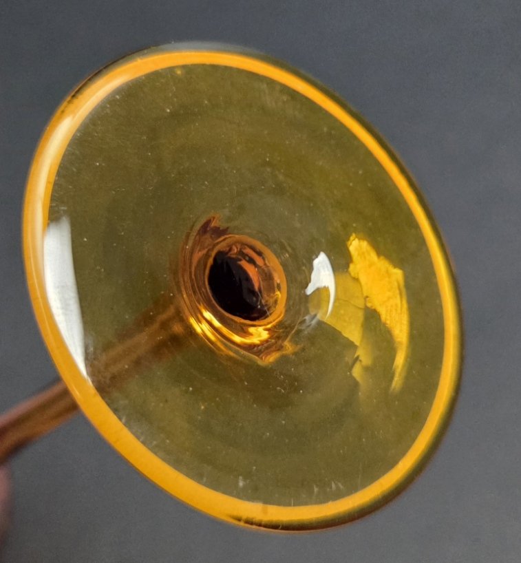Verre à liqueur en cristal de Bohème _ art nouveau-photo-1
